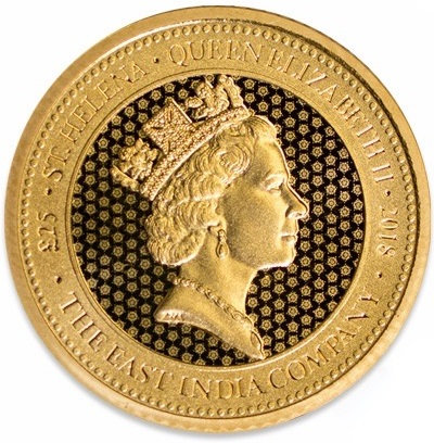 картинка 25 pounds St. Helena QUEEN ELIZABETH II 1/4 oz gold – площадка coinbay.ae